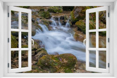 Fototapeta Naklejka Na Ścianę Okno 3D - Rinnerberger Wasserfall und Klamm im Nationalpark Kalkalpen - Oberösterreich