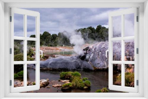 Fototapeta Naklejka Na Ścianę Okno 3D - NZ hot springs