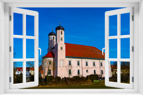 Fototapeta Naklejka Na Ścianę Okno 3D - Kirche Oberalteich