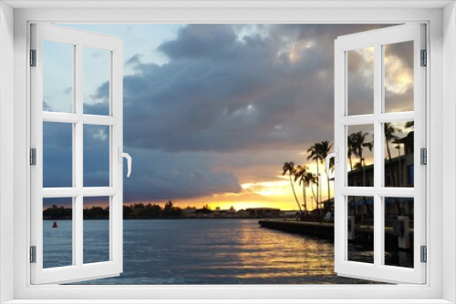 Fototapeta Naklejka Na Ścianę Okno 3D - Honolulu Harbor