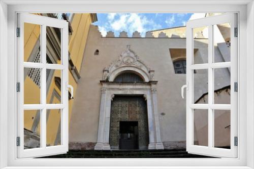 Fototapeta Naklejka Na Ścianę Okno 3D - Napoli – Ingresso secondario della Basilica di San Domenico Maggiore