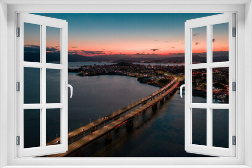 Fototapeta Naklejka Na Ścianę Okno 3D - Florianópolis Drone Santa Catarina