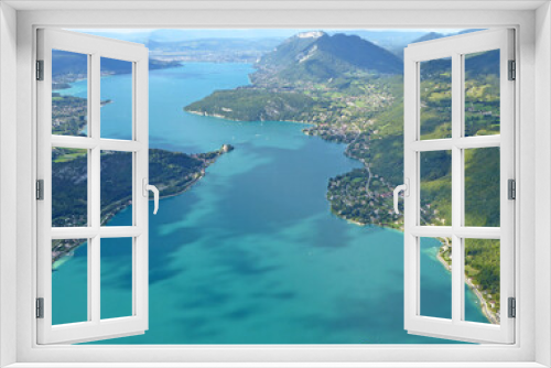 Fototapeta Naklejka Na Ścianę Okno 3D - Lake Annecy in the French Alps	