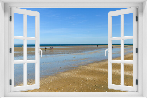 Fototapeta Naklejka Na Ścianę Okno 3D - plage, sable, coquillages, Houlgate, Calvados, 14, Normandie