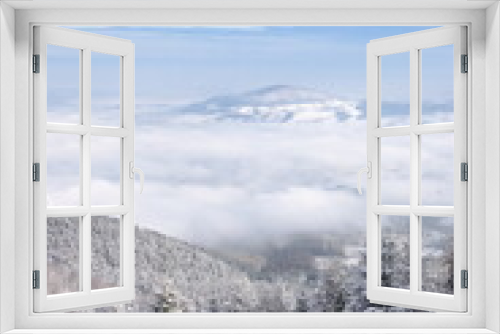 Fototapeta Naklejka Na Ścianę Okno 3D - Winter wonderland in Beskidy Mountains