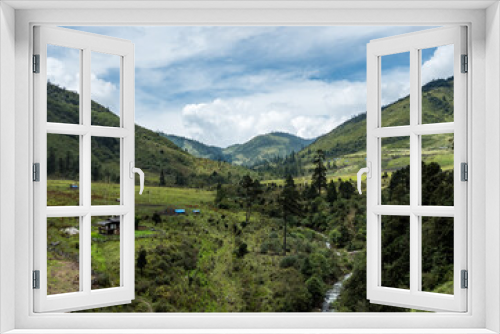 Fototapeta Naklejka Na Ścianę Okno 3D - Bhutan