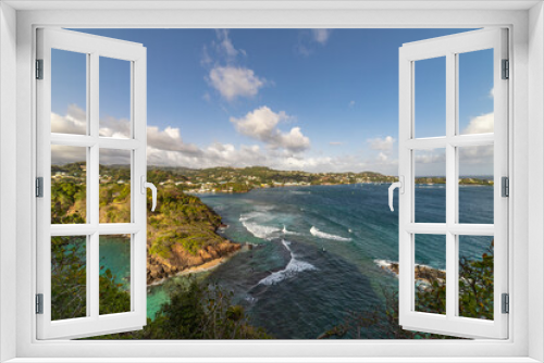 Fototapeta Naklejka Na Ścianę Okno 3D - Saint Vincent and the Grenadines, view from   Fort Duvernette