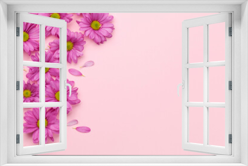 Fototapeta Naklejka Na Ścianę Okno 3D - Spring flowers and petals background