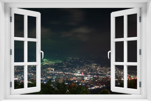 Fototapeta Naklejka Na Ścianę Okno 3D - VISTA A LA CAPITAL DE SAN SALVADOR 