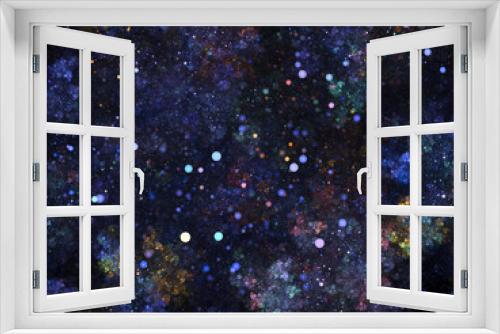 Fototapeta Naklejka Na Ścianę Okno 3D - Fractal Glitter