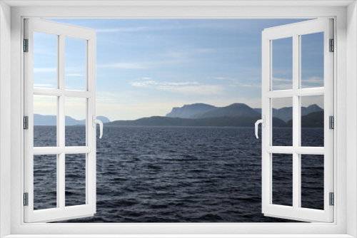 Fototapeta Naklejka Na Ścianę Okno 3D - View from the board of Flam - Bergen ferry. Sognefjord, Norway, Scandinavia. Tourism and travel.