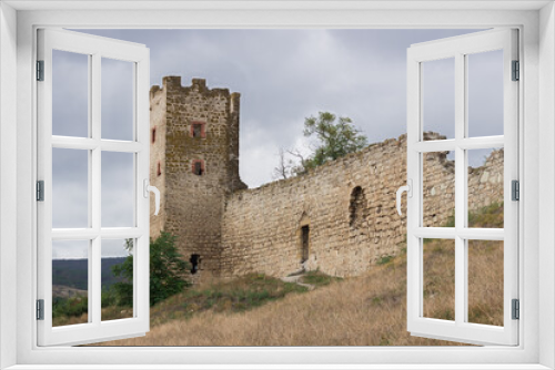 Fototapeta Naklejka Na Ścianę Okno 3D - The tower of Clement in the Genoese fortress in Feodosia, XIV century, Crimea.	