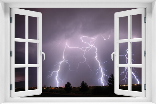 Fototapeta Naklejka Na Ścianę Okno 3D - Lightning Strike