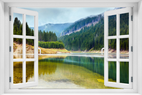 Fototapeta Naklejka Na Ścianę Okno 3D - Lake Galbenu in Romania