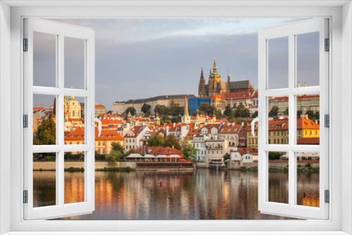 Fototapeta Naklejka Na Ścianę Okno 3D - View on Hradcany in Prague, Czech Republic