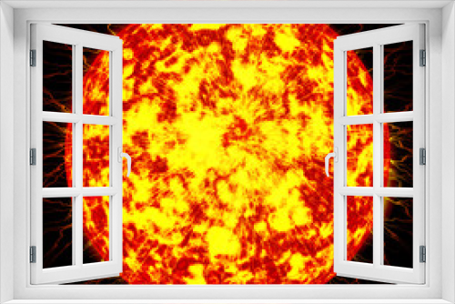 Fototapeta Naklejka Na Ścianę Okno 3D - sun in outer space