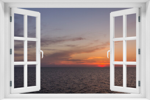 Fototapeta Naklejka Na Ścianę Okno 3D - Caspian sea at the sunset