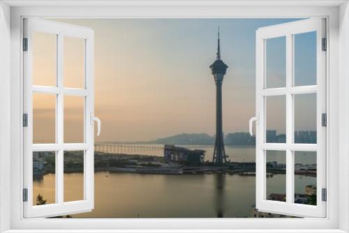 Fototapeta Naklejka Na Ścianę Okno 3D - Macau Cityscape at Sunrise, Macau