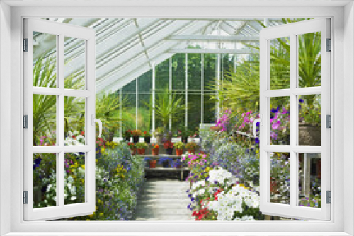 Fototapeta Naklejka Na Ścianę Okno 3D - greenhouse, Birr Castle Gardens, County Offaly, Ireland