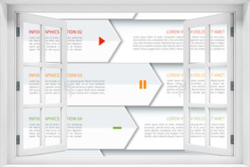 Modern arrow elements of infographic