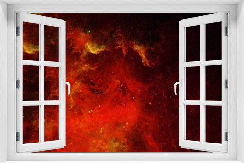 Fototapeta Naklejka Na Ścianę Okno 3D - Galaxy in red colors. Elements of this image were furnished by NASA.