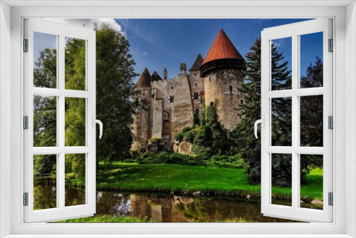 Fototapeta Naklejka Na Ścianę Okno 3D - Heidenreichstein Castle
