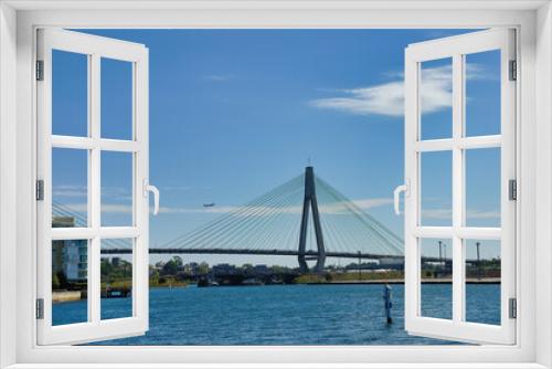 Fototapeta Naklejka Na Ścianę Okno 3D - Brücke mit Woken