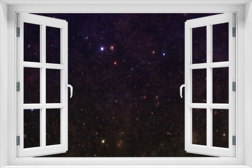 Fototapeta Naklejka Na Ścianę Okno 3D - Stars in the night sky nebula and galaxy 3d illustration