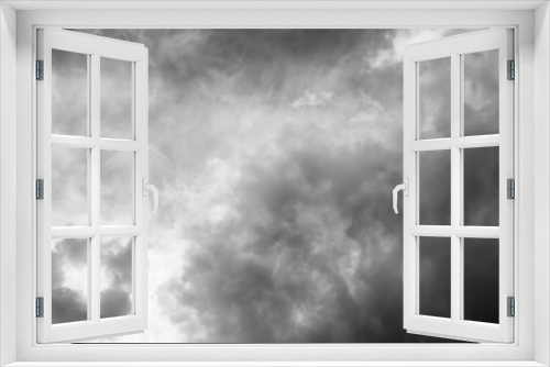 Fototapeta Naklejka Na Ścianę Okno 3D - Dark cloudy sky. Rainy season