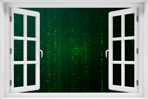 Matrix Digital Binary Code Background. Hacking Concept.