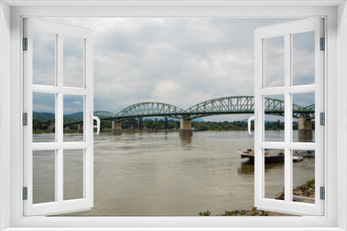 Fototapeta Naklejka Na Ścianę Okno 3D - Maria Valerie Bridge near the Hungarian border