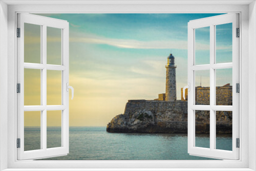 Fototapeta Naklejka Na Ścianę Okno 3D - lighthouse on the coast
