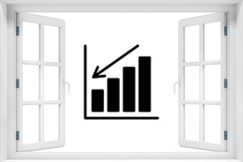 growing graph icon for computer, web and mobile app 