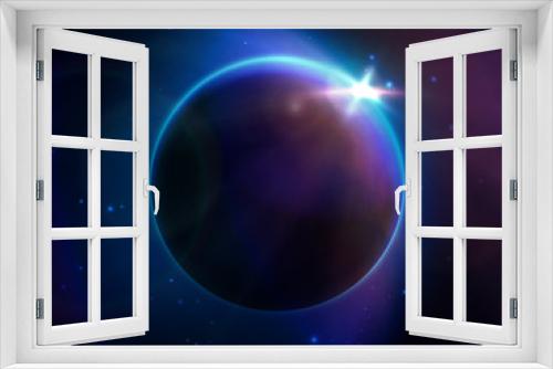 Fototapeta Naklejka Na Ścianę Okno 3D - globe in space