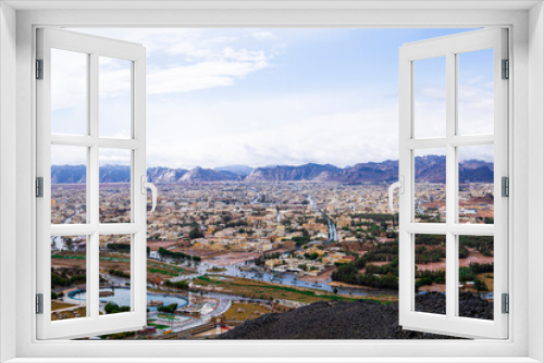 Fototapeta Naklejka Na Ścianę Okno 3D - Hail City landscape - Saudi Arabia - Panoramic view Ḥaʼil Province ksa