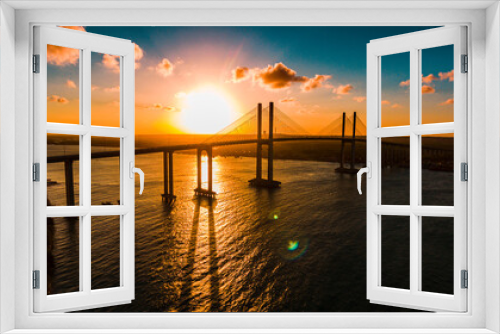 Fototapeta Naklejka Na Ścianę Okno 3D - Pôr do sol em Natal RN
