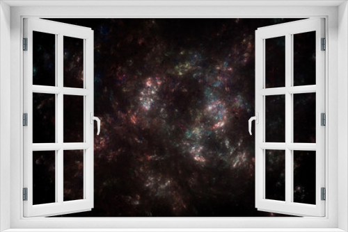 Fototapeta Naklejka Na Ścianę Okno 3D - Banner Star field background . Starry outer space background texture . Colorful Starry Night Sky Outer Space background. 3D illustration