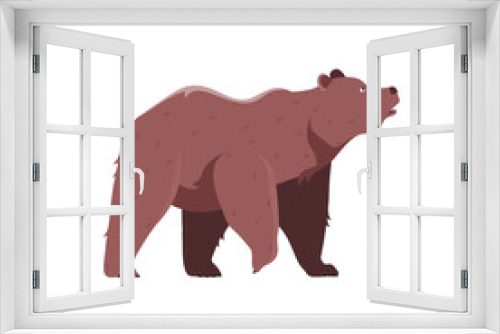 Fototapeta Naklejka Na Ścianę Okno 3D - Bear. Mammal. Vector illustration of animals in cartoon style.