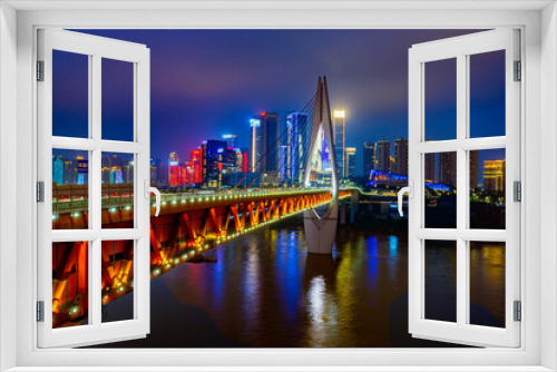 Fototapeta Naklejka Na Ścianę Okno 3D - Qiansimen Bridge