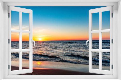 Fototapeta Naklejka Na Ścianę Okno 3D - Zachód słońca nad Morzem Bałtyckim