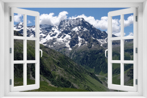 Fototapeta Naklejka Na Ścianę Okno 3D - Sirac Peak in Ecrins National Park (Alps, France)