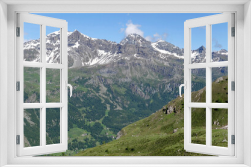 Fototapeta Naklejka Na Ścianę Okno 3D - Mountain landscape of Valais (Alps, Switzerland)