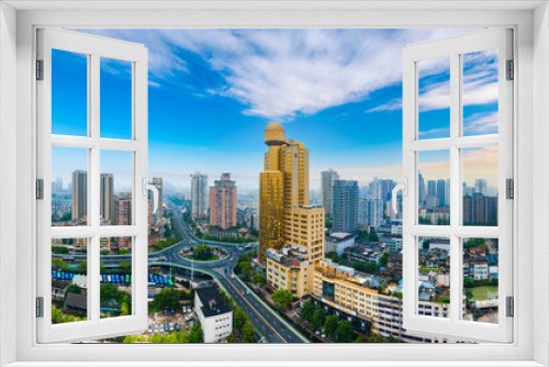 Fototapeta Naklejka Na Ścianę Okno 3D - Urban scenery of Wenzhou City, Zhejiang Province, China