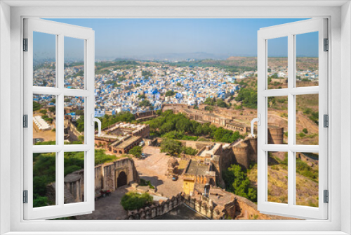 view over jodhpur from Mehrangarh fort in rajasthan, india