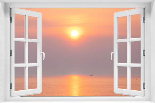 Fototapeta Naklejka Na Ścianę Okno 3D - 野付半島から見るオホーツクの朝焼け