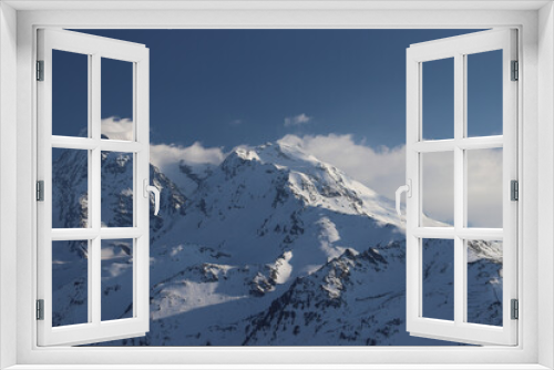 Fototapeta Naklejka Na Ścianę Okno 3D - snow covered mountains