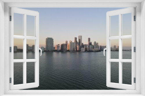 Fototapeta Naklejka Na Ścianę Okno 3D - Miami Skyline - Brickell 