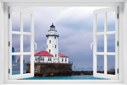 Fototapeta Naklejka Na Ścianę Okno 3D - Lighthouse