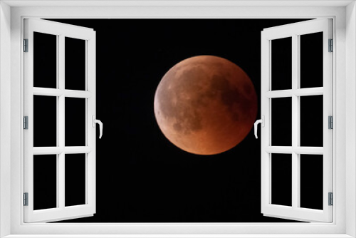 Fototapeta Naklejka Na Ścianę Okno 3D - Lunar Eclipse - Moon in Red Colour