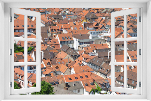 Fototapeta Naklejka Na Ścianę Okno 3D - Wohngebiet in Deutschland